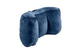 Back Support Reading Sit Up Bed Rest Pillow Shredded Memory Foam (Blue, Small) - M.B. Leaf