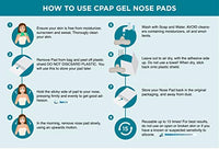 10 Pack CPAP Gel Nose Pads - Nasal Pads for Mask  Color Beige (Small) - M.B. Leaf