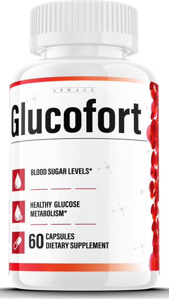Glucofort, Glucofort Advanced Blood Sugar Formula, Glucofort Pills Supplement Capsule, Glucofortal Glucafort Max Diabetic Glucose Natural (60 Capsules) - M.B. Leaf