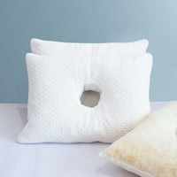 Ear Pillow with Ear Hole Memory Foam for Ear Pain (Bonus 2 Pillowcases) (Size - 20 x 14 x 3 inches).