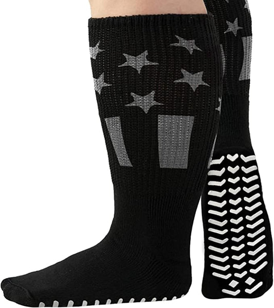 2 Pairs Of Super Wide Socks With Non-skid Grips For Lymphedema - Bariatric  Sock - Oversized Anti-slip Sock Stretches Up To 30'' : Target