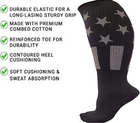 Super Wide Socks With Non-Skid Grips for Lymphedema (Color: Back XXX-Large-3X-Large-Big)