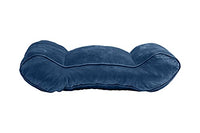 Back Support Reading Sit Up Bed Rest Pillow Shredded Memory Foam (Blue, Medium) - M.B. Leaf