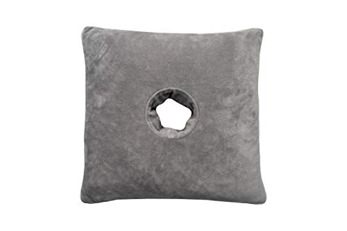 Pillow with Ear Hole Memory Foam Travel Pillow for Ear Pain and GET Bonus 2 Pillowcases Size 15 x 14 x 4 inches