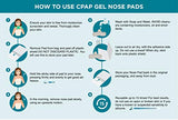 10 Pack CPAP Gel Nose Pads - Nasal Pads for Mask  Color Beige (Small) - M.B. Leaf