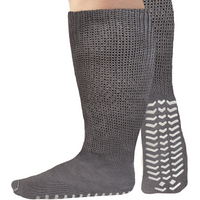 2 Pairs Of Super Wide Socks With Non-skid Grips For Lymphedema